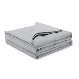 Weighted Idea Adult Weighted Blanket 15 lbs Queen Size (60''x80'', 100% Natural Cotton, Grey)