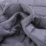Isilila Glass Weighted Blanket 36" x 48" 5 lbs - Heavy Blanket 100% Cotton Material Provide Comfortable Sleep Quality for Kids (Gray, 36"x48", 5 lbs)