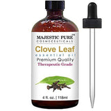 Majestic Pure Clove Essential Oil- Pure and Natural, Therapeutic Grade Clove Oil - 4 Ounces