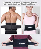 Ice Pack for Back Pain Relief/Cold Lower Back Brace w/Gel Pack for Lower Back Injuries, Sciatica, Coccyx, Scoliosis Herniated Disc - Adjustable Lumbar Support w/Hot Cold Therapy Wrap for Men Women