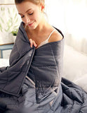 Isilila Glass Weighted Blanket 36" x 48" 5 lbs - Heavy Blanket 100% Cotton Material Provide Comfortable Sleep Quality for Kids (Gray, 36"x48", 5 lbs)