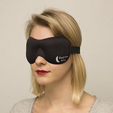 Sleep Mask by Bedtime Bliss - Contoured & Comfortable With Moldex Ear Plug Set. Includes Carry Pouch for Eye Mask and Ear Plugs - Great for Travel, Shift Work & Meditation (Black)