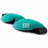 Sleep Mask by Bedtime Bliss - Contoured & Comfortable With Moldex Ear Plug Set. Includes Carry Pouch for Eye Mask and Ear Plugs - Great for Travel, Shift Work & Meditation (Black)