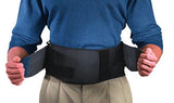 Mueller 64179 Adjustable Back Brace with Removable Pad Fits Waist Size Plus (28"-50" waist), Black