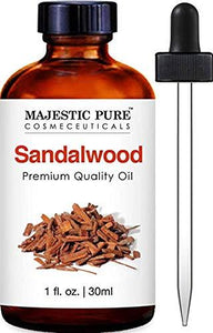 Majestic Pure Sandalwood Oil - Premium Quality Fragrance Oil - 1 fl oz