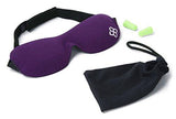 Sleep Mask by Bedtime Bliss - Contoured & Comfortable With Moldex Ear Plug Set. Includes Carry Pouch for Eye Mask and Ear Plugs - Great for Travel, Shift Work & Meditation (Black)