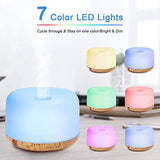 COSSCCI Aromatherapy Essential Oil Diffuser Humidifier, 500ML Ultrasonic Cool Air Mist Humidifier with Remote Control, Auto Shut-Off, Timers Setting for Baby Bedroom Home Office Large Room