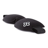 Sleep Mask by Bedtime Bliss - Contoured & Comfortable With Moldex Ear Plug Set. Includes Carry Pouch for Eye Mask and Ear Plugs - Great for Travel, Shift Work & Meditation (Black)