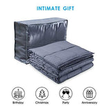 Isilila Glass Weighted Blanket 36" x 48" 5 lbs - Heavy Blanket 100% Cotton Material Provide Comfortable Sleep Quality for Kids (Gray, 36"x48", 5 lbs)