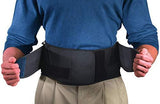 Mueller 64179 Adjustable Back Brace with Removable Pad Fits Waist Size Plus (28"-50" waist), Black