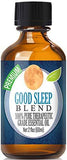 Good Sleep Essential Oil Blend - 100% Pure Therapeutic Grade Good Sleep Blend Oil - 10ml