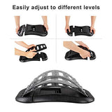 Elevtab Back Stretching Device - 14 Massage Points and 3 Adjustable Height Settings - Lower and Upper Back Pain Relief Relax Mate Spine Pain Relief Chiropractic(Black)