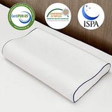 Molblly Memory Foam Pillow, Iyee Nature Adjustable Bed Queen Pillows for Sleeping, CertiPUR-US Approved, Adjustable Height Neck Cervical Pillow for Side/Back/Stomach Sleepers