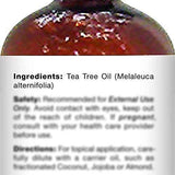 MAJESTIC PURE Tea Tree Oil - Pure and Natural Therapeutic Grade Tea Tree Essential Oil - Melaleuca Alternifolia - 4 fl oz