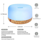 COSSCCI Aromatherapy Essential Oil Diffuser Humidifier, 500ML Ultrasonic Cool Air Mist Humidifier with Remote Control, Auto Shut-Off, Timers Setting for Baby Bedroom Home Office Large Room