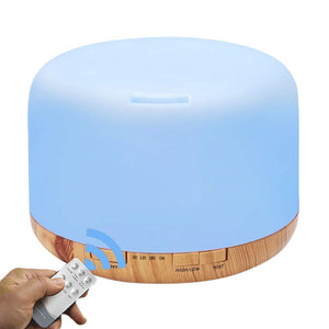 COSSCCI Aromatherapy Essential Oil Diffuser Humidifier, 500ML Ultrasonic Cool Air Mist Humidifier with Remote Control, Auto Shut-Off, Timers Setting for Baby Bedroom Home Office Large Room