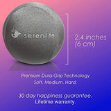 Serenilite 3X Hand Therapy Exercise Stress Ball Bundle - Tri-Density Stress Balls & Grip Strengthening - Therapeutic Hand Mobility & Restoration - Soft, Medium, Hard