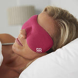 Sleep Mask by Bedtime Bliss - Contoured & Comfortable With Moldex Ear Plug Set. Includes Carry Pouch for Eye Mask and Ear Plugs - Great for Travel, Shift Work & Meditation (Black)