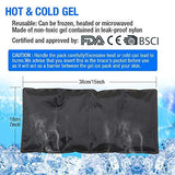 Ice Pack for Back Pain Relief/Cold Lower Back Brace w/Gel Pack for Lower Back Injuries, Sciatica, Coccyx, Scoliosis Herniated Disc - Adjustable Lumbar Support w/Hot Cold Therapy Wrap for Men Women