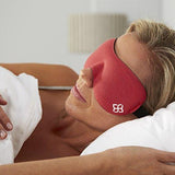 Sleep Mask by Bedtime Bliss - Contoured & Comfortable With Moldex Ear Plug Set. Includes Carry Pouch for Eye Mask and Ear Plugs - Great for Travel, Shift Work & Meditation (Black)