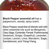 Majestic Pure Black Pepper Essential Oil, Pure and Natural with Therapeutic Grade, Premium Quality Black Pepper Oil, 4 fl. oz.
