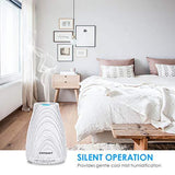 URPOWER 2nd Version Essential Oil Diffuser Aroma Essential Oil Cool Mist Humidifier with Adjustable Mist Mode,Waterless Auto Shut-Off and 7 Color LED Lights Changing for Home (White)