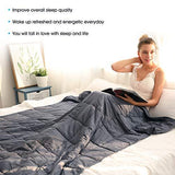 Isilila Glass Weighted Blanket 36" x 48" 5 lbs - Heavy Blanket 100% Cotton Material Provide Comfortable Sleep Quality for Kids (Gray, 36"x48", 5 lbs)
