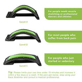 Elevtab Back Stretching Device - 14 Massage Points and 3 Adjustable Height Settings - Lower and Upper Back Pain Relief Relax Mate Spine Pain Relief Chiropractic(Black)