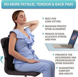 Back Support for Office Chair - Memory Foam Lumbar Pillow - Perfect Cushion for Wheelchair, Car, Computer and Desk Seat