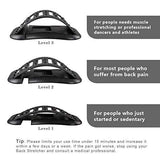 Elevtab Back Stretching Device - 14 Massage Points and 3 Adjustable Height Settings - Lower and Upper Back Pain Relief Relax Mate Spine Pain Relief Chiropractic(Black)