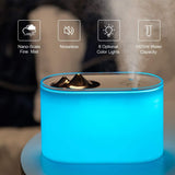 Mubarek MistAire Vaporizer Cool Mist Humidifier - Premium Humidifying Unit with 1L Water Tank - Whisper-Quiet Operation, Automatic Shut-Off and Night Light Function - Lasts Up to 12 Hours