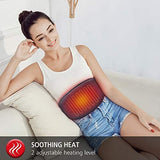 Comfier Heating Pad for Back Pain - Heat Belly Wrap Belt with Vibration Massage, Fast Heating Pads with Auto Shut Off, for Lumbar, Abdominal, Leg Cramps Arthritic Pain Relief