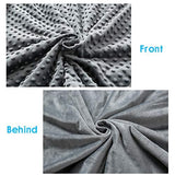Isilila Glass Weighted Blanket 36" x 48" 5 lbs - Heavy Blanket 100% Cotton Material Provide Comfortable Sleep Quality for Kids (Gray, 36"x48", 5 lbs)
