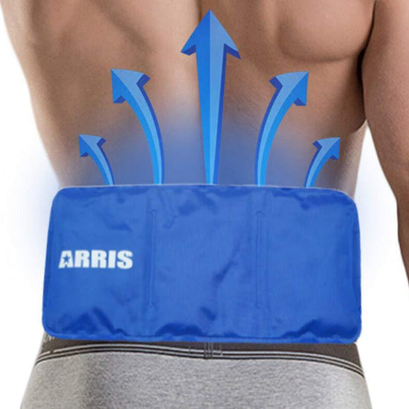 Ice Pack for Back Pain Relief/Cold Lower Back Brace w/Gel Pack for Lower Back Injuries, Sciatica, Coccyx, Scoliosis Herniated Disc - Adjustable Lumbar Support w/Hot Cold Therapy Wrap for Men Women