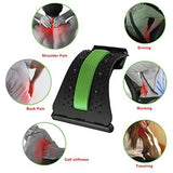 Elevtab Back Stretching Device - 14 Massage Points and 3 Adjustable Height Settings - Lower and Upper Back Pain Relief Relax Mate Spine Pain Relief Chiropractic(Black)
