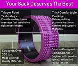 Realign Back Wheel: Back Pain Relief, Foam Roller (Purple/Black)