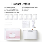 Mubarek MistAire Vaporizer Cool Mist Humidifier - Premium Humidifying Unit with 1L Water Tank - Whisper-Quiet Operation, Automatic Shut-Off and Night Light Function - Lasts Up to 12 Hours