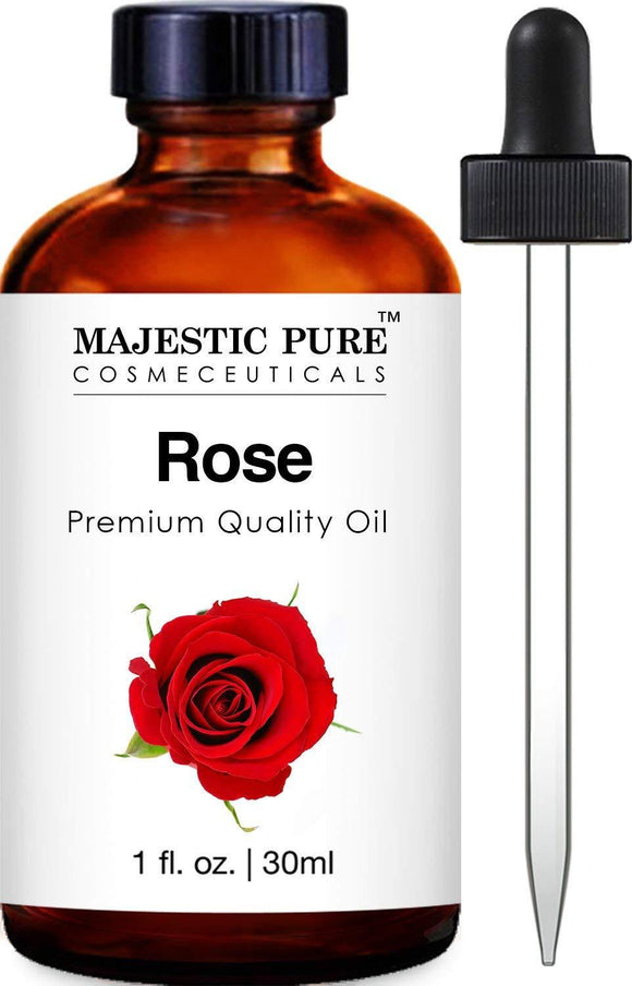 Majestic Pure Rose Oil, Premium Quality Fragrance Oil 1 Ounces