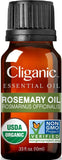 Cliganic Organic Rosemary Essential Oil, 100% Pure Natural Undiluted, Therapeutic Grade for Aromatherapy | Non-GMO Verified