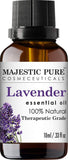 MAJESTIC PURE Aromatherapy Essential Oils Set, Includes Lavender, Peppermint, Lemongrass, Orange, Eucalyptus & Clove Oils - Pack of 6-10 ml each