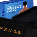 Back Pain Cold Reusable Ice Pack Belt Therapy For Lower Lumbar , Sciatic Nerve Pain Relief Degenerative Disc Disease Coccyx Tailbone Pain Reusable Gel Flexible Medical Grade