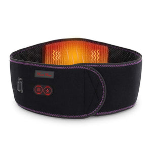 HUNT HEAT Heating Waist Belt, Portable Cordless Heated Massage Back Wrap with Vibration -7.4V Rechargeable Battery Operated Heating Therapy -for Abdominal and Back Pain Relief Lumbar Spine Arthritis