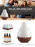 MAJESTIC PURE Essential Oil Diffuser - Advanced Aroma Diffuser with Strong Mist Output - Best Ultrasonic, Wider Area, Cool Mist Humidifier, Longer Run Times, BPA Safe and Automatic Safety Features