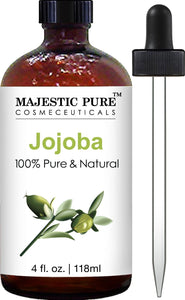 Majestic Pure Jojoba Oil for Hair and Skin, 4 fl. oz.