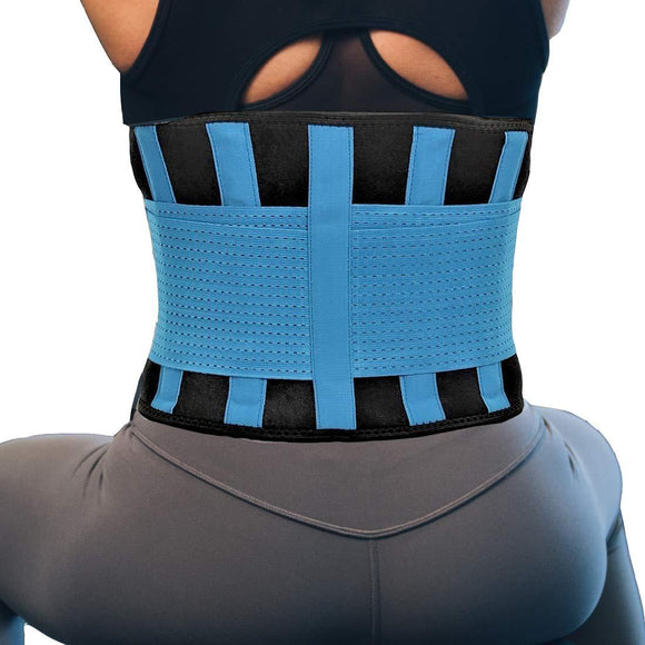 RiptGear Back Brace for Men and Women - Back Pain Relief Support for Lower Back Pain and Hip Pain - Lumbar Severe Back Pain Relief for Herniated Disc and Sciatica (Blue, 3X-Large)