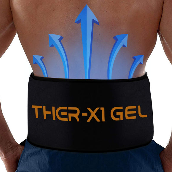 Back Pain Cold Reusable Ice Pack Belt Therapy For Lower Lumbar , Sciatic Nerve Pain Relief Degenerative Disc Disease Coccyx Tailbone Pain Reusable Gel Flexible Medical Grade