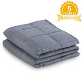 Isilila Glass Weighted Blanket 36" x 48" 5 lbs - Heavy Blanket 100% Cotton Material Provide Comfortable Sleep Quality for Kids (Gray, 36"x48", 5 lbs)