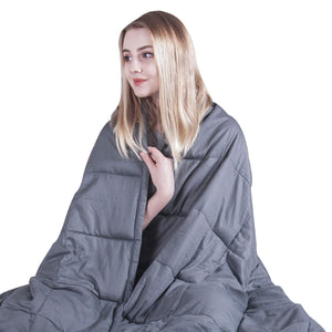COMHO Weighted Blanket Cotton Heavy Blanket 20 lbs,60''x80'',Queen Size