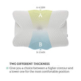 Coisum Back Sleeper Cervical Pillow - Memory Foam Pillow for Neck and Shoulder Pain Relief - Orthopedic Contour Ergonomic Pillow for Neck Support with Breathable Cover