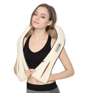 Shiatsu Neck and Back Massager with Soothing Heat, Nekteck Electric Deep Tissue 3D Kneading Massage Pillow for Shoulder, Leg, Body Muscle Pain Relief, Home, Office, and Car Use